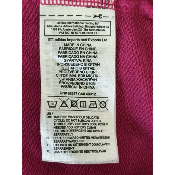 Adidas Originals Vintage 90's Color-Block Half Zip Cropped Sweatshirt Size M - Picture 9 of 15